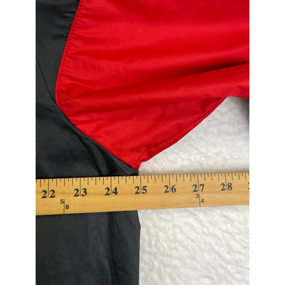 Nike Men's Size XL Black Red St. John's SJ 1/4 Zip Windbreaker Pullover Jacket